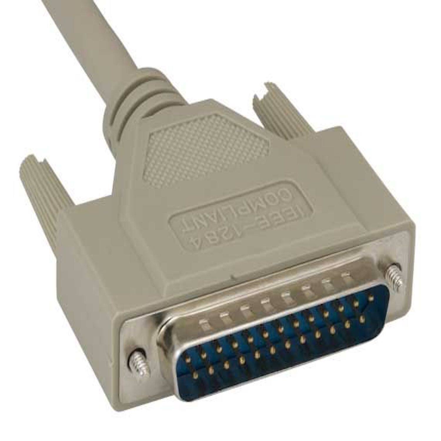 Angle. Sanoxy - 10ft IEEE-1284 DB25M to CN36M Parallel Printer Cable - Beige.