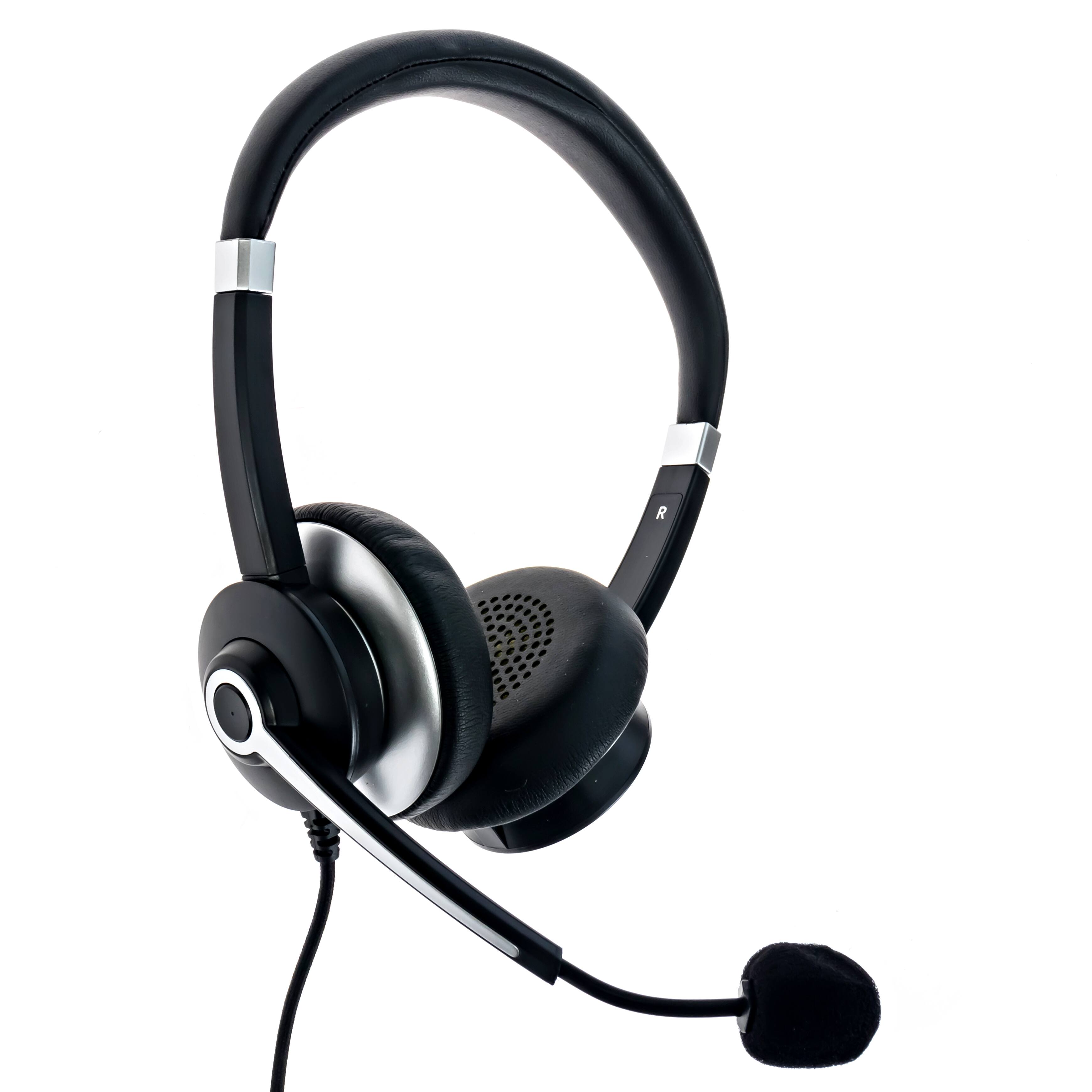 Angle. Spracht - WorkIT!™ USB Corded Headset, Dual Ear.