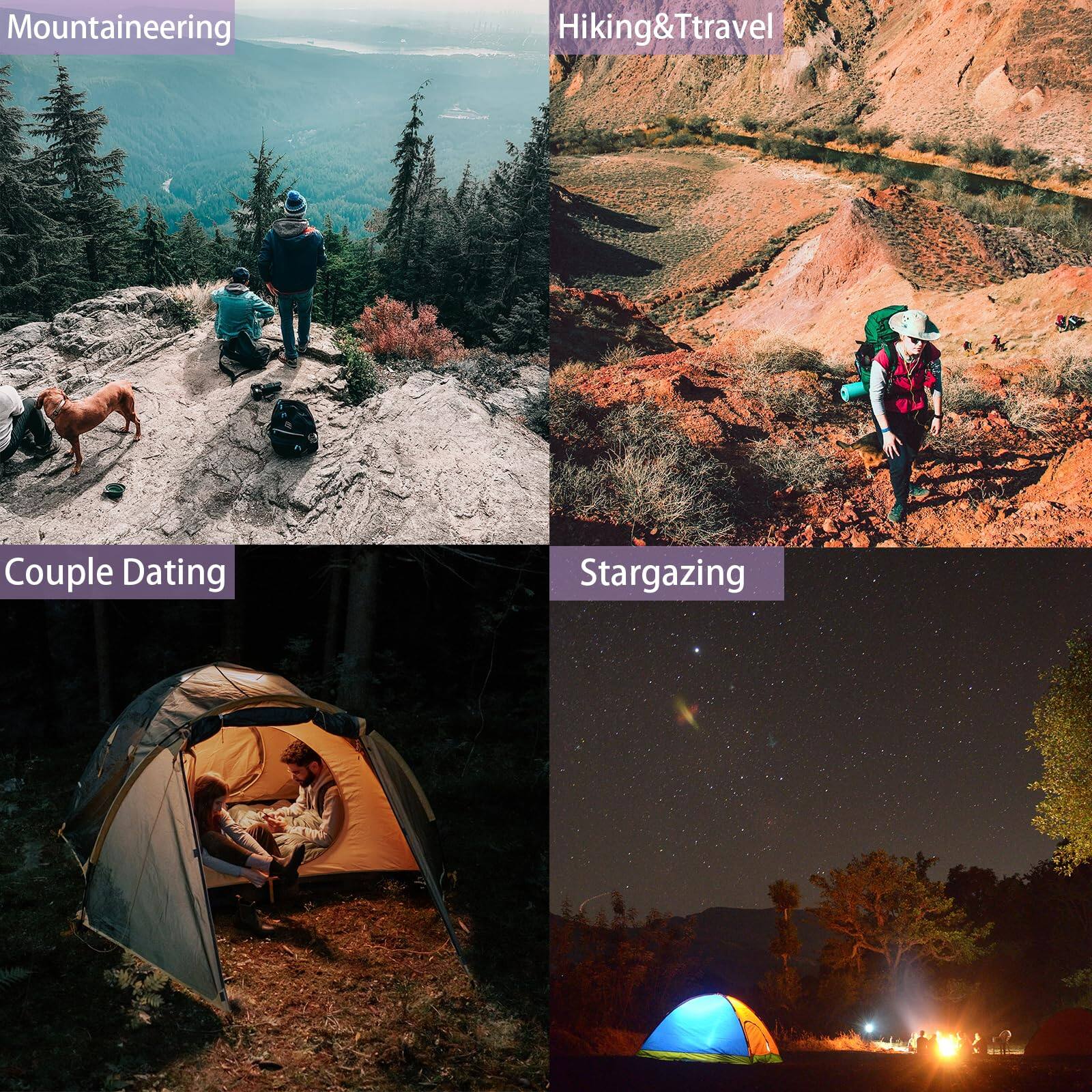 - Mountaineering
- Hiking & Travel
- Couple Dating
- Stargazing