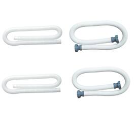 Intex - 1.25In Replacement Hose (2 Pack) & 1.5In Water Replacement Hose (2 Pack) - White