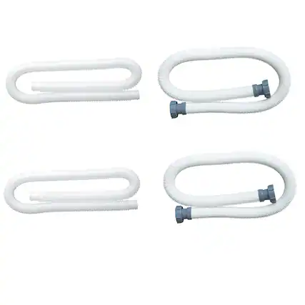 Front. Intex - Intex 1.25In Replacement Hose (2 Pack) & 1.5In Water Replacement Hose (2 Pack) - White.