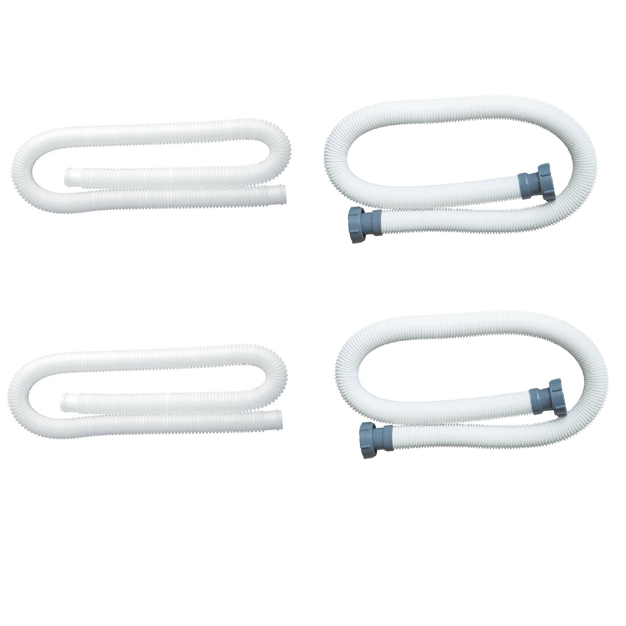 Front. Intex - Intex 1.25In Replacement Hose (2 Pack) & 1.5In Water Replacement Hose (2 Pack) - White.