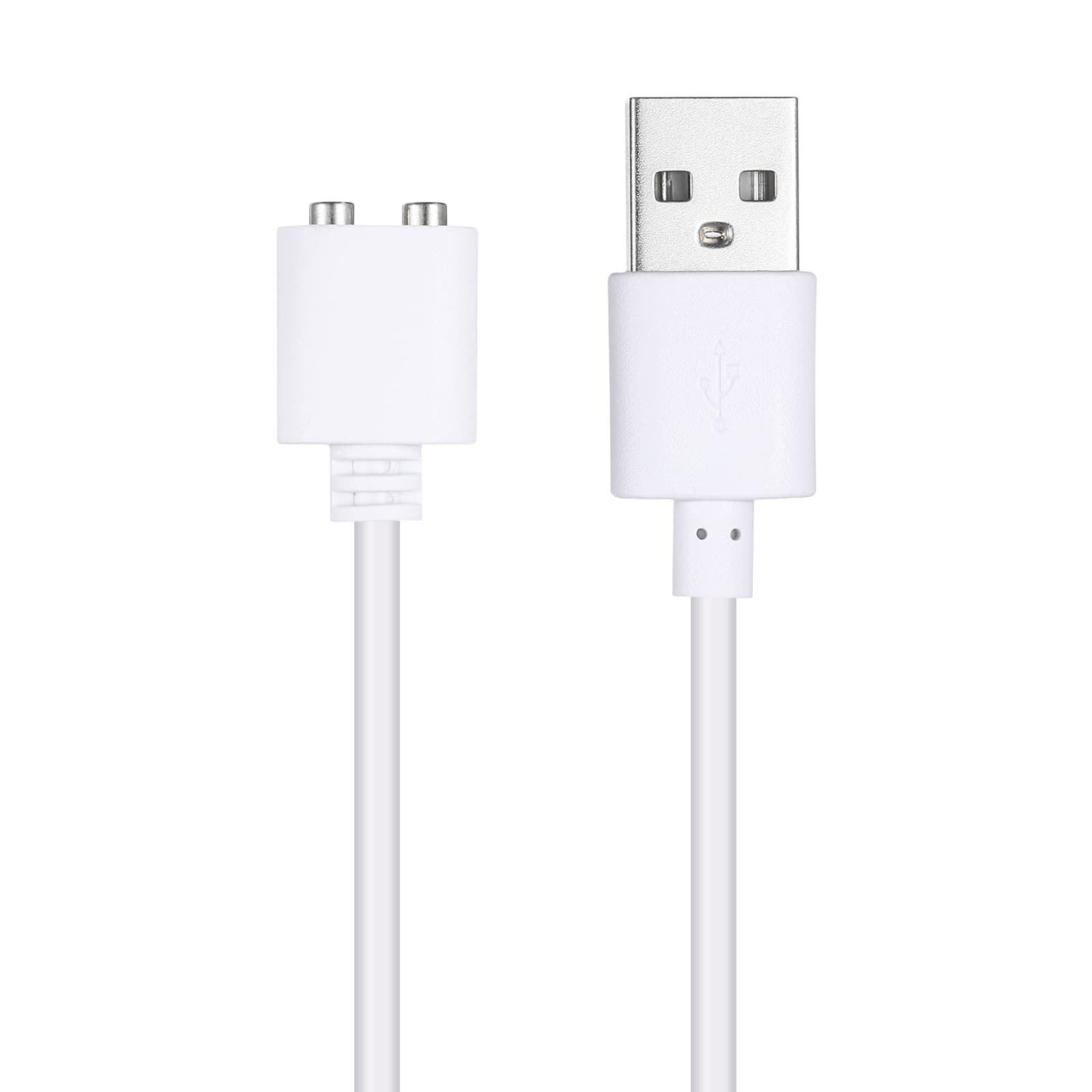 Unique Bargains - Magnetic USB DC Charger Cable, 6mm, 2.6ft, USB, Single Polarity - for Rechargeable Toys & Electric Toothbrush - White