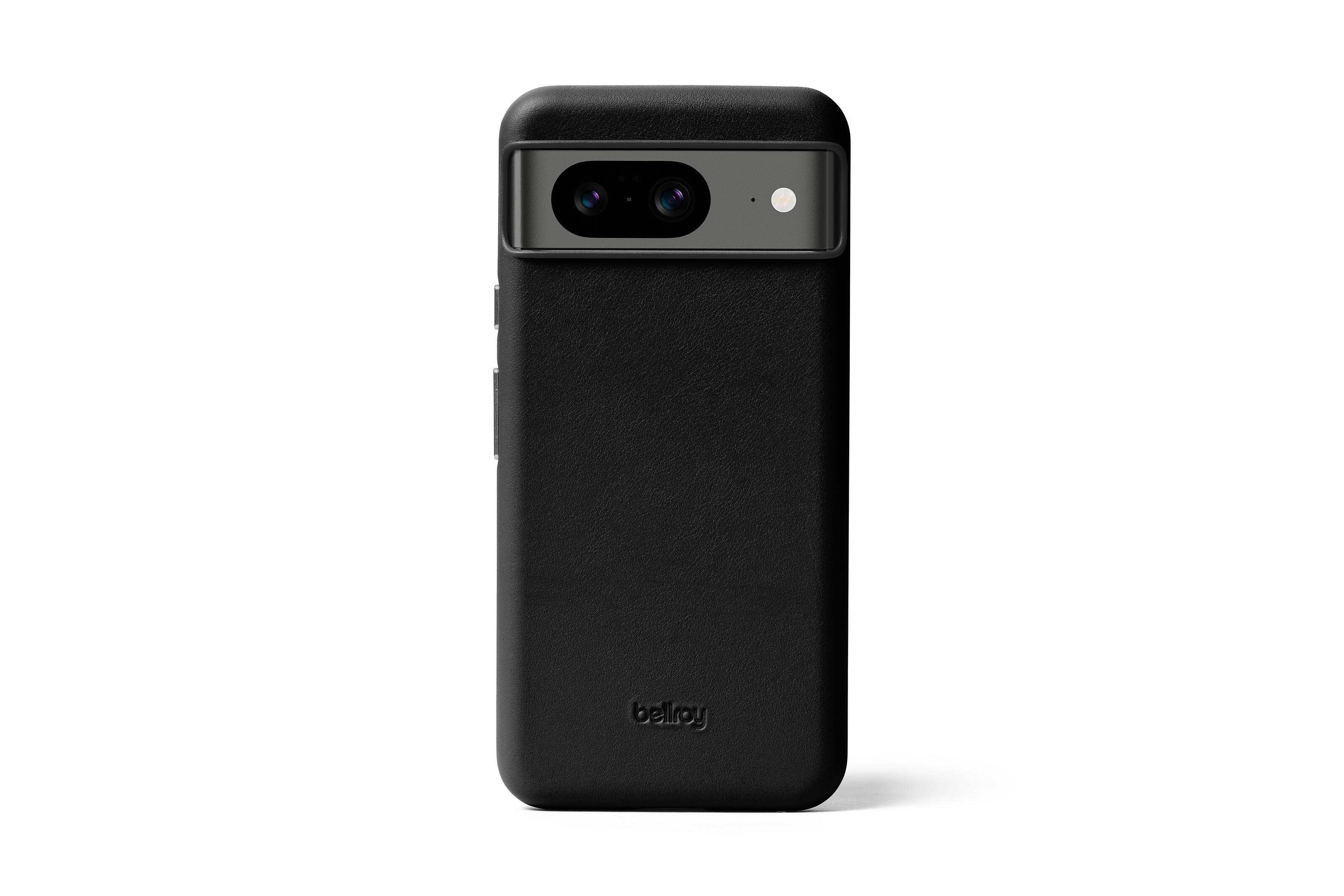 Angle. Bellroy - Pixel 8 Leather Phone Case - Black.