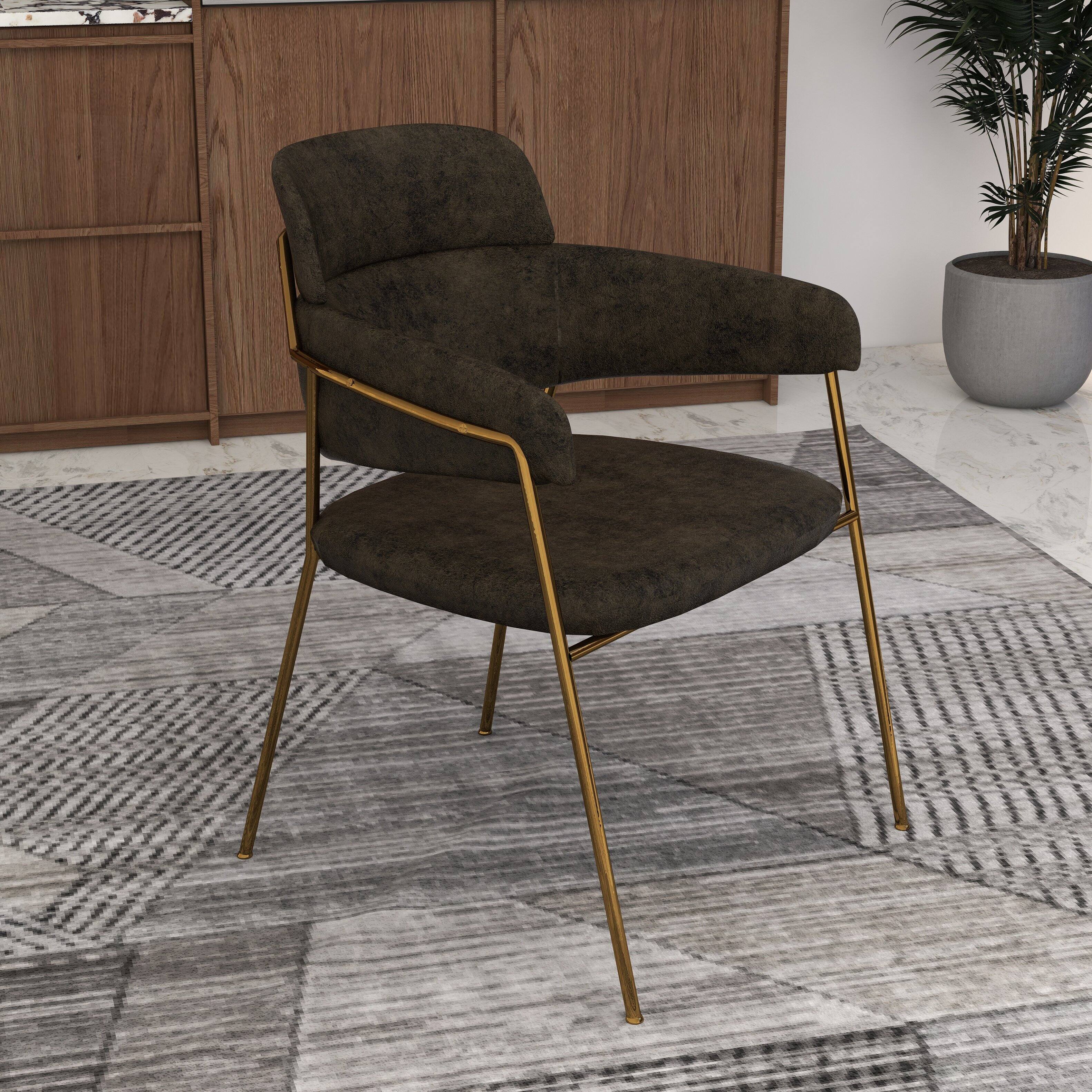 Angle. LeisureMod - Axis 2-PCS Contemporary Leather Dining Side Chair with Ergonomic Curved Backrest - Charcoal.