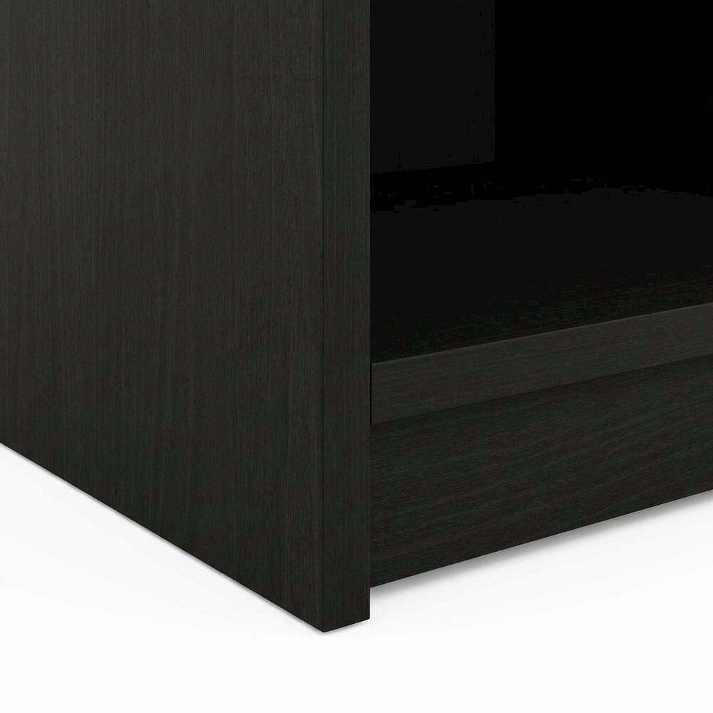 Alt View 1. FurniFact - Americano Nightstand Set, Single Drawer, Handle, Modern Bedroom Storage Solution - Americano.