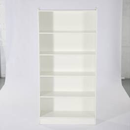 Kadyn - Bookshelf, Free Standing Bookshelf Cabinet Display Storage Rack Shelves for Bedroom Living Room Office - White