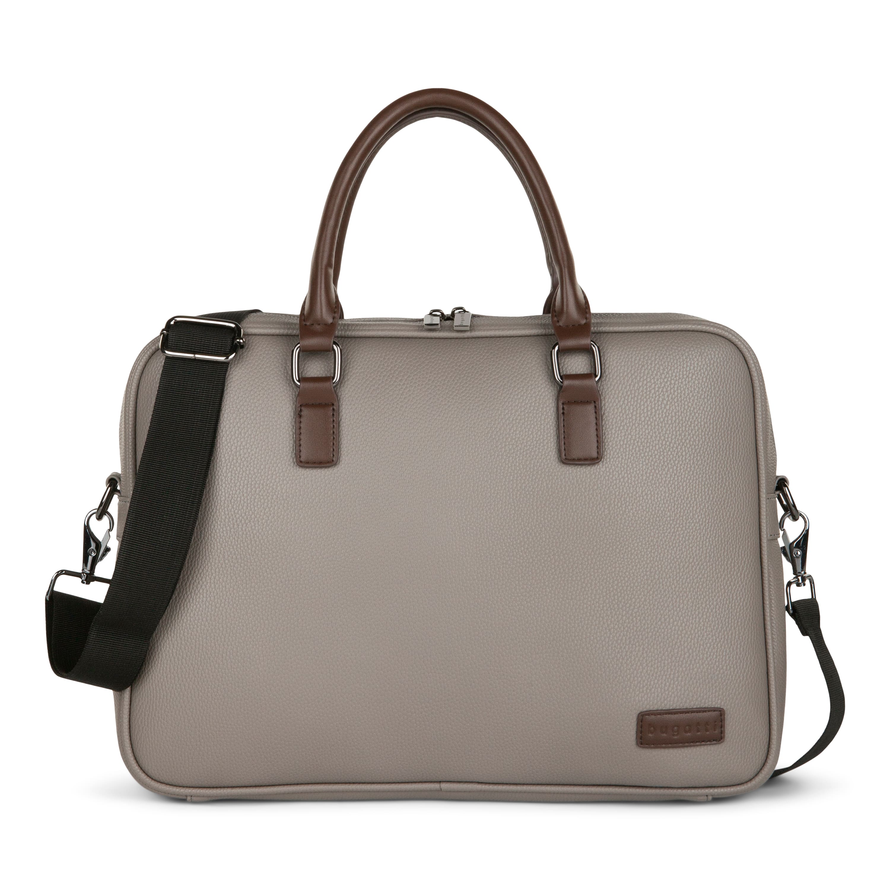Front. Bugatti - Contrast collection - Briefcase - Gray.