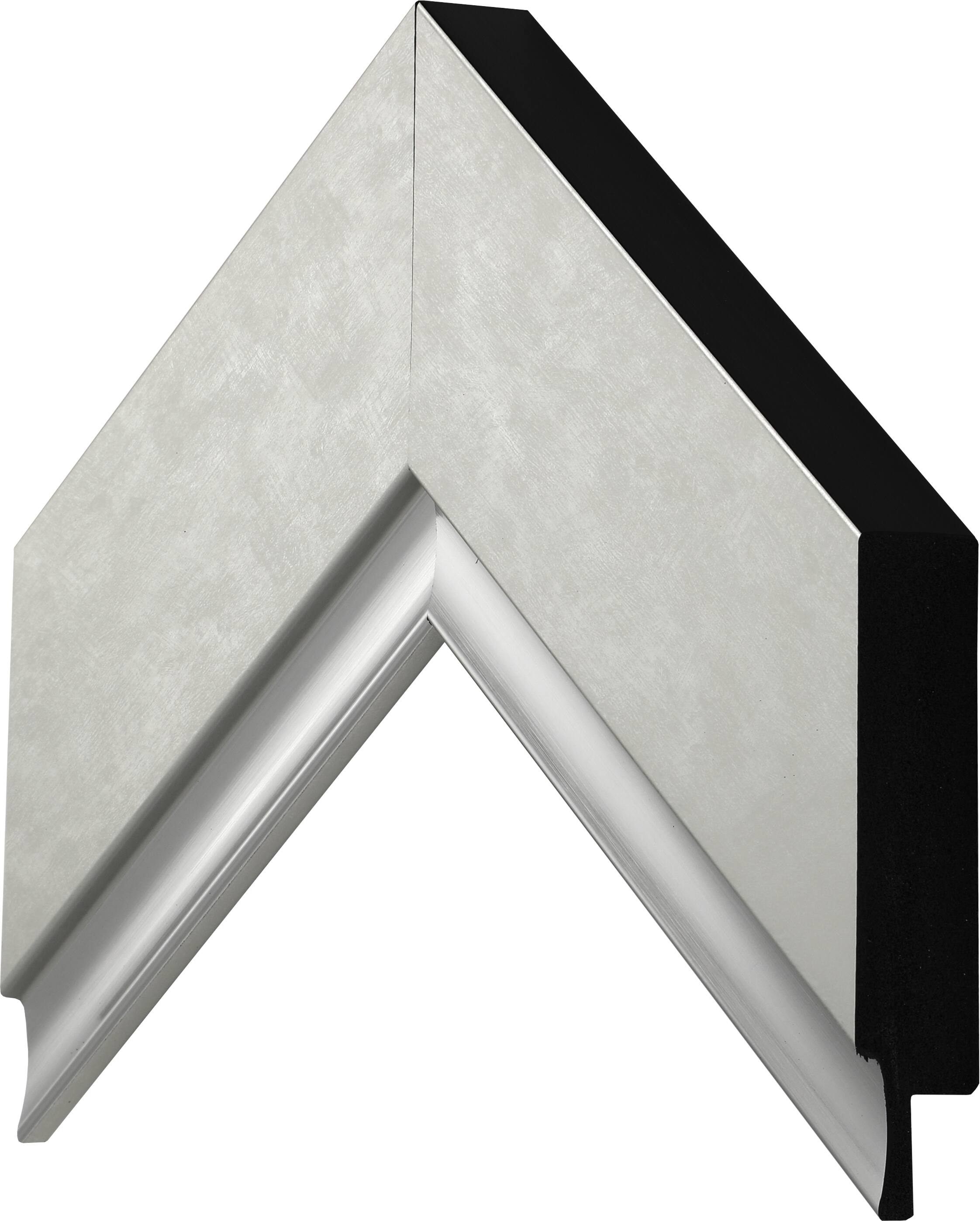 Alt View 14. Deco TV Frames - Premiere Bezel for Samsung the Frame TV - 75" - Contemporary Silver.