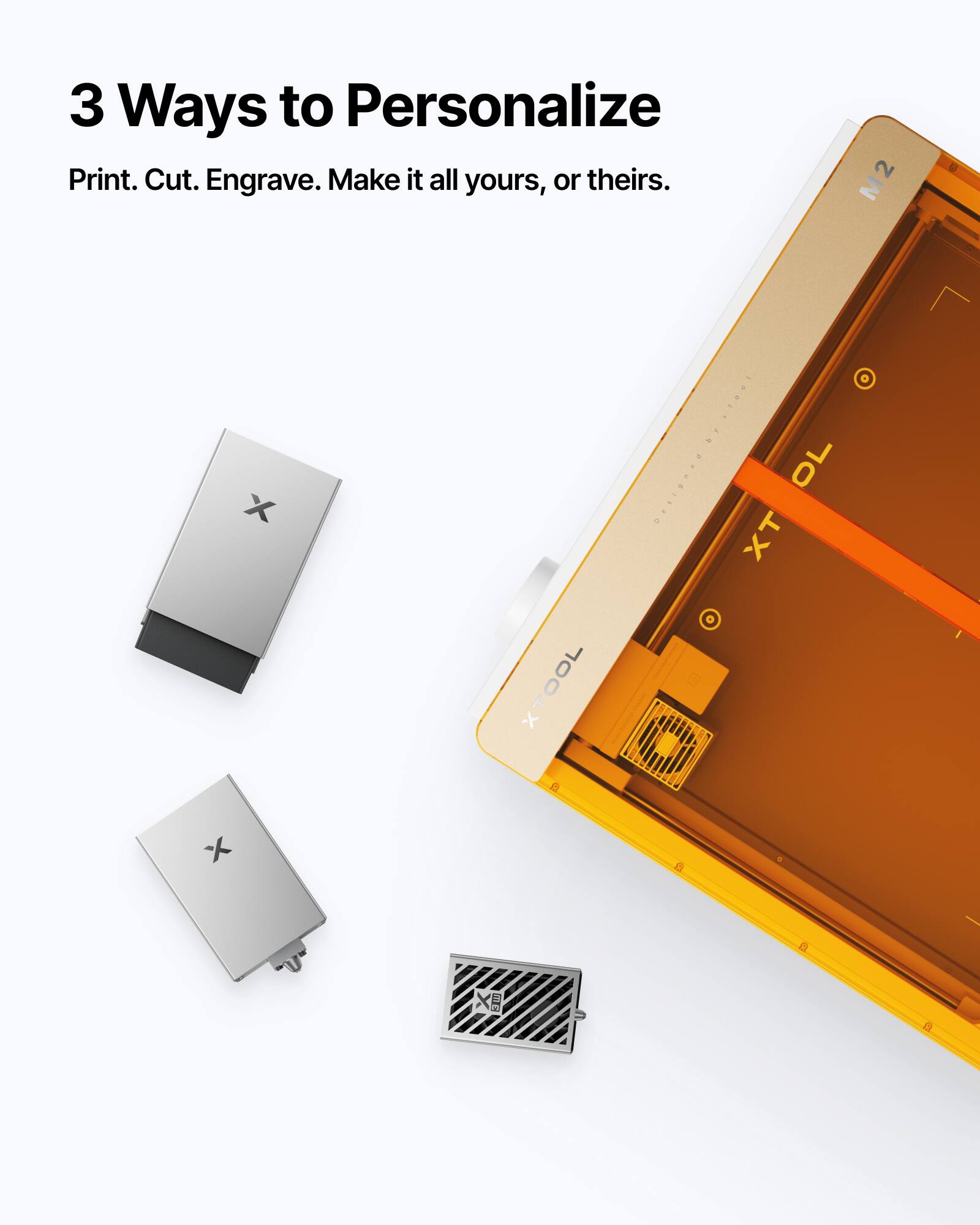 3 Ways to Personalize

Print. Cut. Engrave. Make it all yours, or theirs.