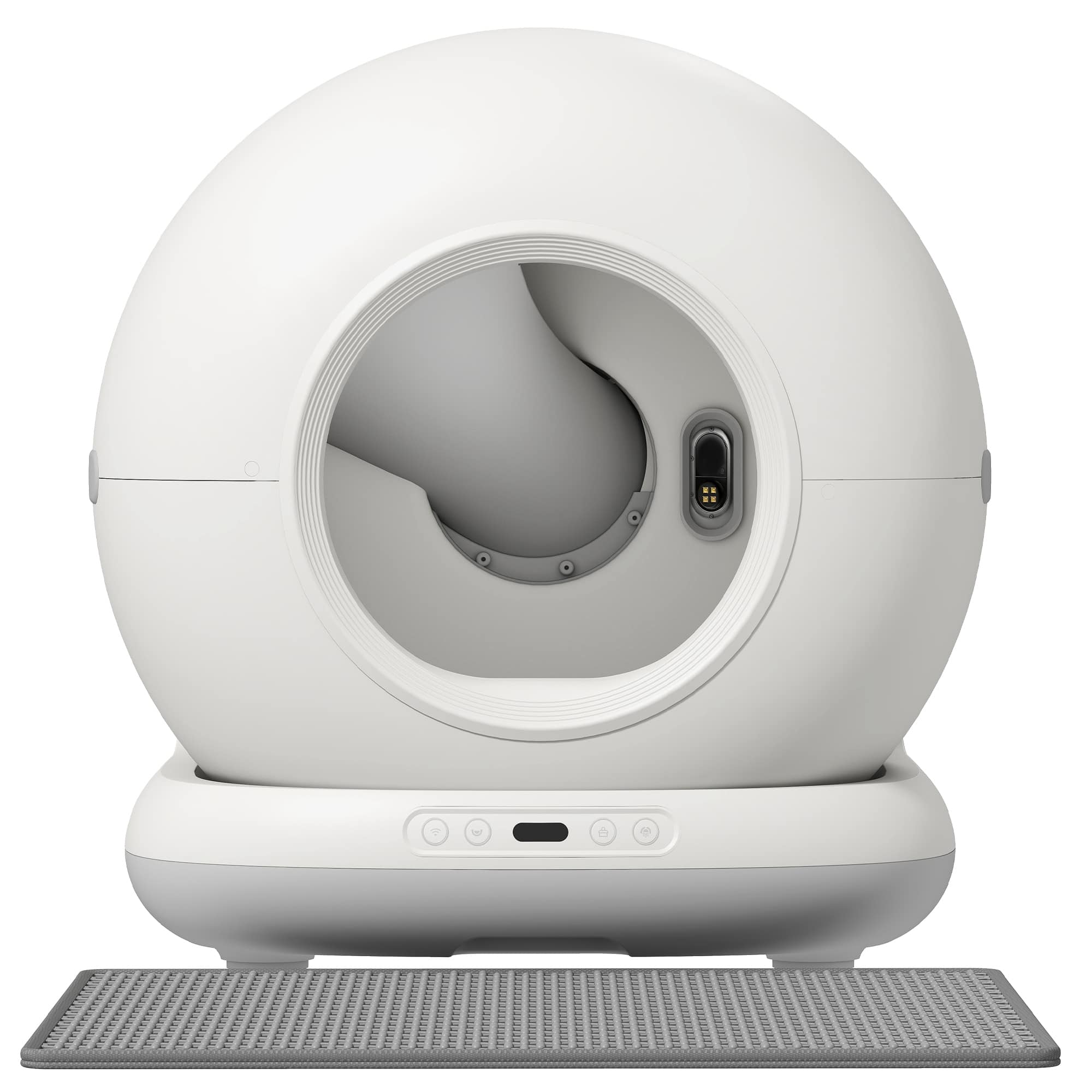 Pawhut - Automatic Litter Box, Self Cleaning Litter Box, App Control, Odor & Noise Control, Safety Sensors - White