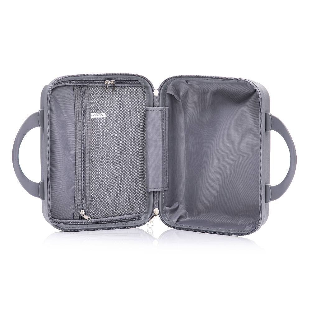 Alt View 3. Ropilly - Ropilly 4 Piece Luggage Set Hard Shell Suitcase Set with Cosmetic Case Light Gray - Light Gray.