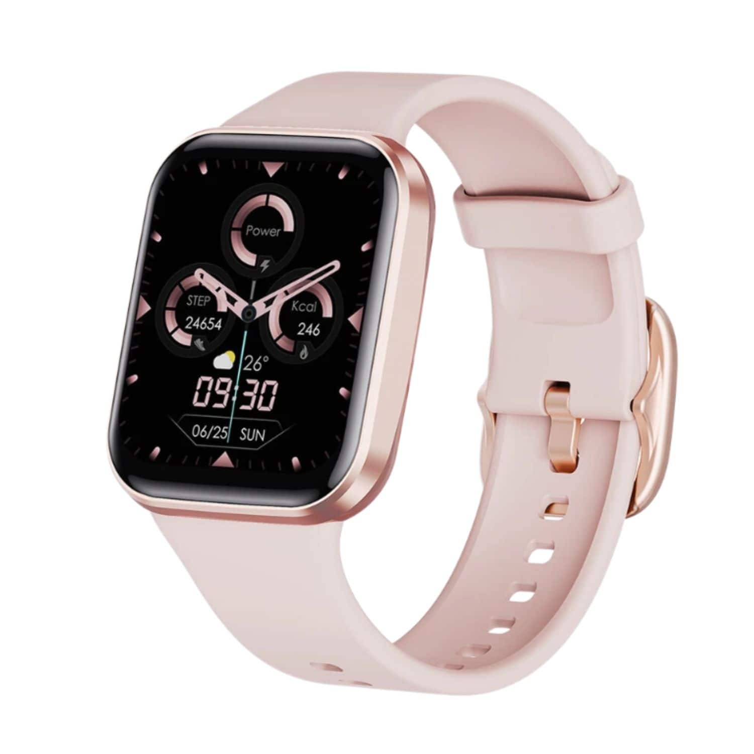 Stock Preferred - Smart Watch – 1.69" AMOLED Fitness Tracker with Bluetooth, Heart Rate, GPS, IP67 Waterproof - Pink - (2023)