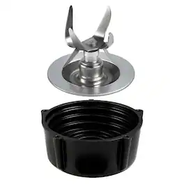 HQRP - Blender Blade for Oster Osterizer 148381-000-090 126450-001-090 with Rubber Seal Gasket & 4902 Blender Jar Bottom - Black