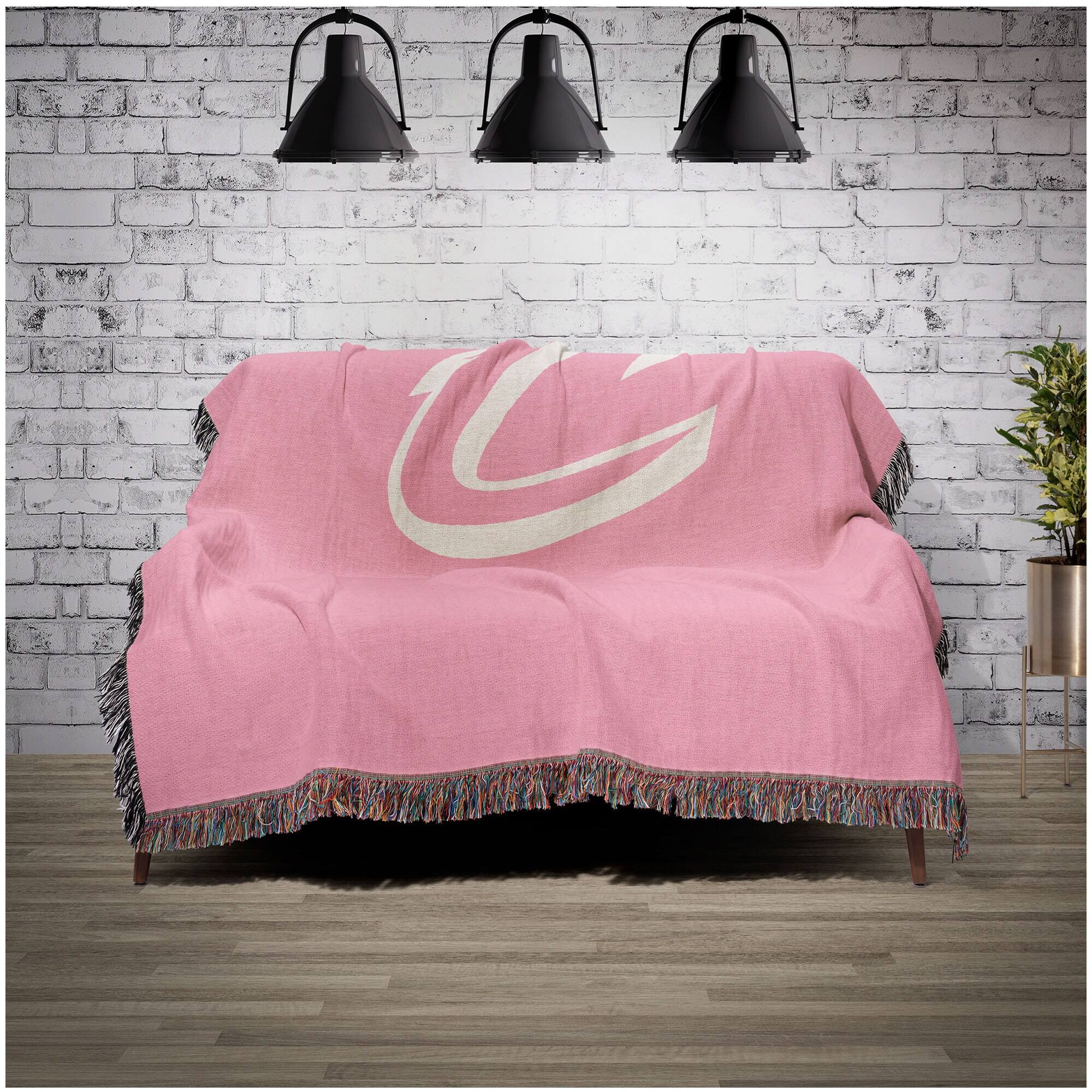 Alt View 1. Chad & Jake - Cleveland Cavaliers Woven Blanket - Pink.