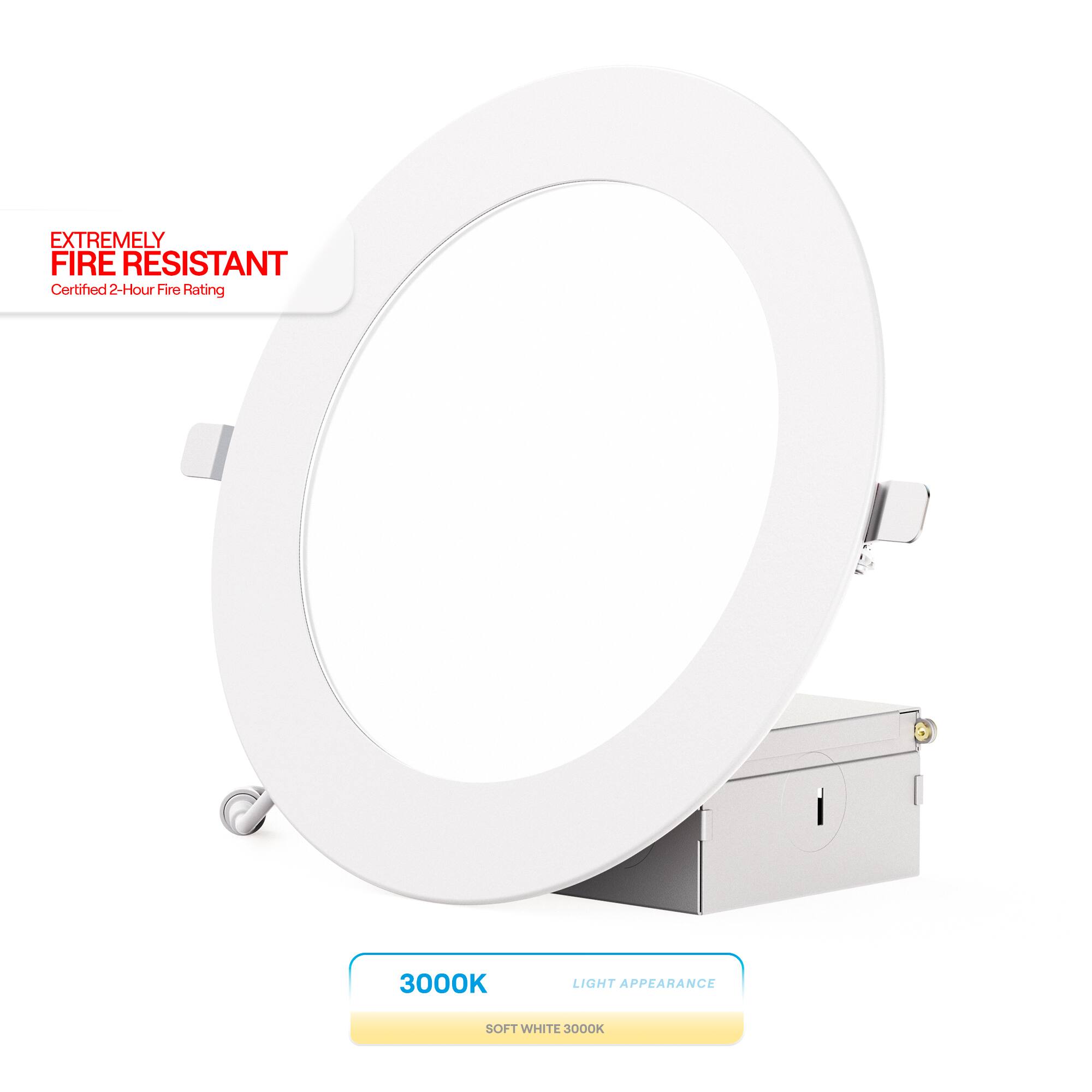 Infibrite - 6 In. Ultra-Thin Recessed LED Downlight 12W 1050LM Bright Fire Rated, Wet Rated, Triac Dimmable 12-Pack - White price history on PriceWatchPro
