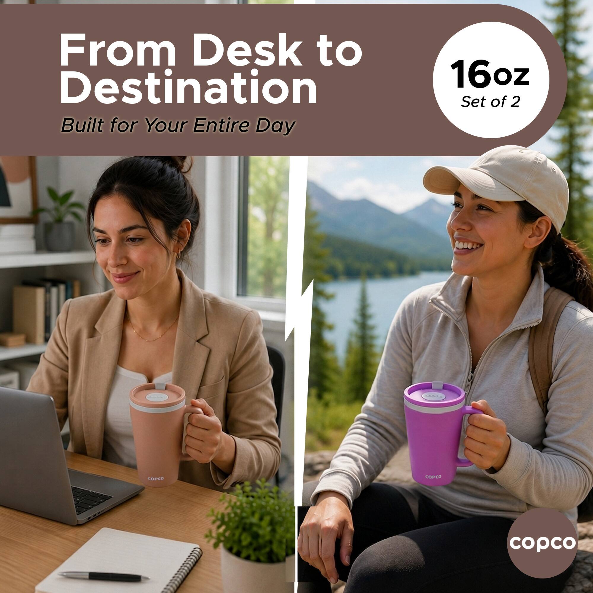 From Desk to Destination  
Built for Your Entire Day  
16oz Set of 2  
LA SPEED COPCO