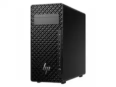 Front. HP - HP Z2 G1i Workstation - Intel Core Ultra 9 285K, 32GB, 1TB SSD, NVIDIA RTX A1000, Windows 11 Pro - Black.
