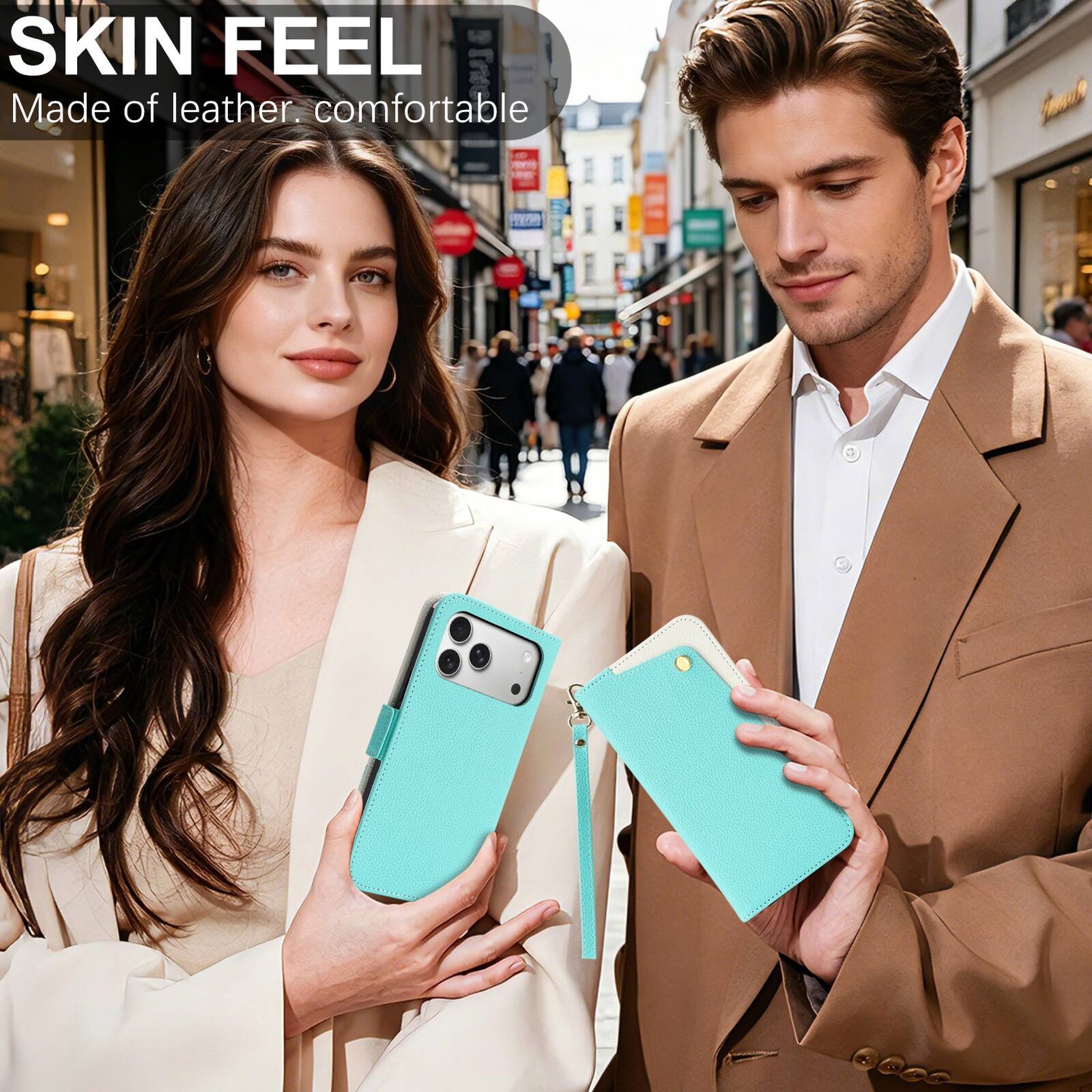 SKIN FEEL  
Made of leather. comfortable