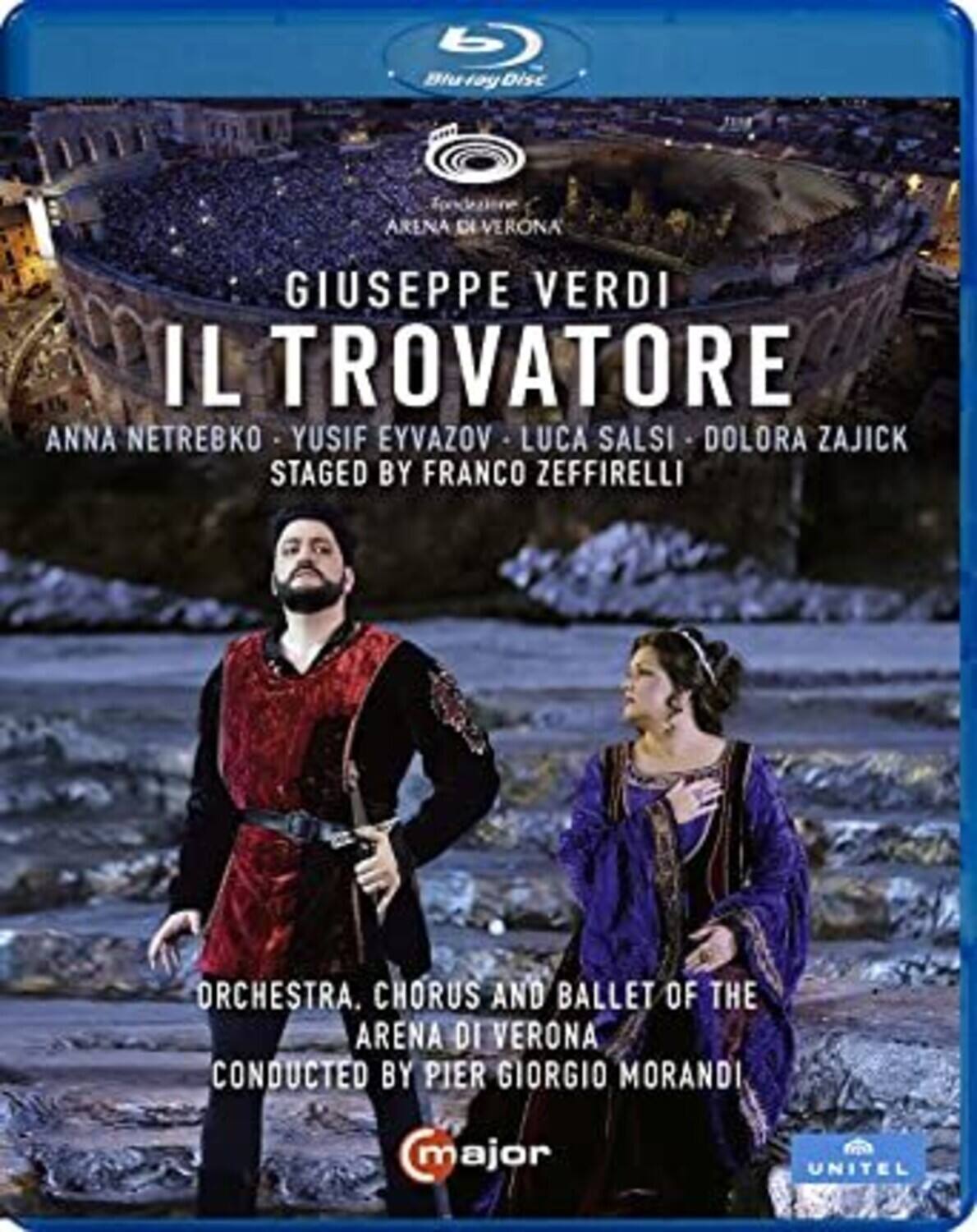 Front. Orchestra & Chorus Of The Arena Di Verona  Morandi - Il Trovatore   - BLU-RAY.