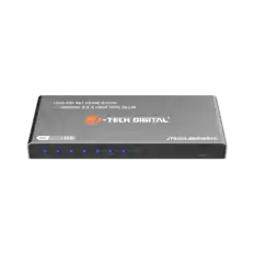 Ultra HD 4x1 HDMI Switch 8K60Hz 4:4:4 HDR VRR ALLM -TECH DIGITAL 8K ULTRA HD JTECH-8KSW41C 1 2 3 4 AUTO IR SELECT