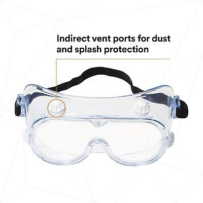 Indirect vent ports for dust and splash protection