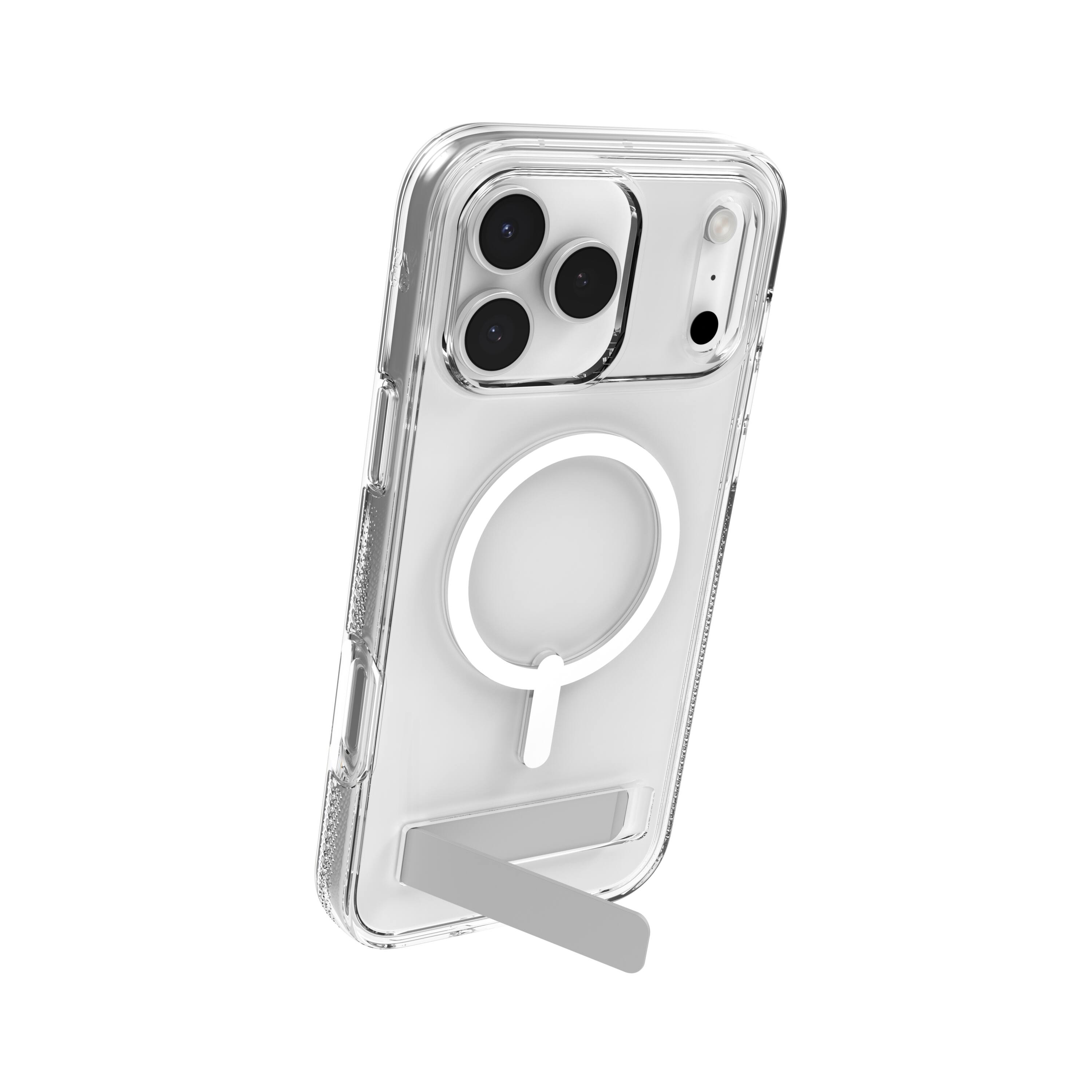 Alt View 20. ZAGG - Crystal Palace Snap MagSafe Compatible Case w/ Kickstand for Apple iPhone 17 Pro Max - Clear.