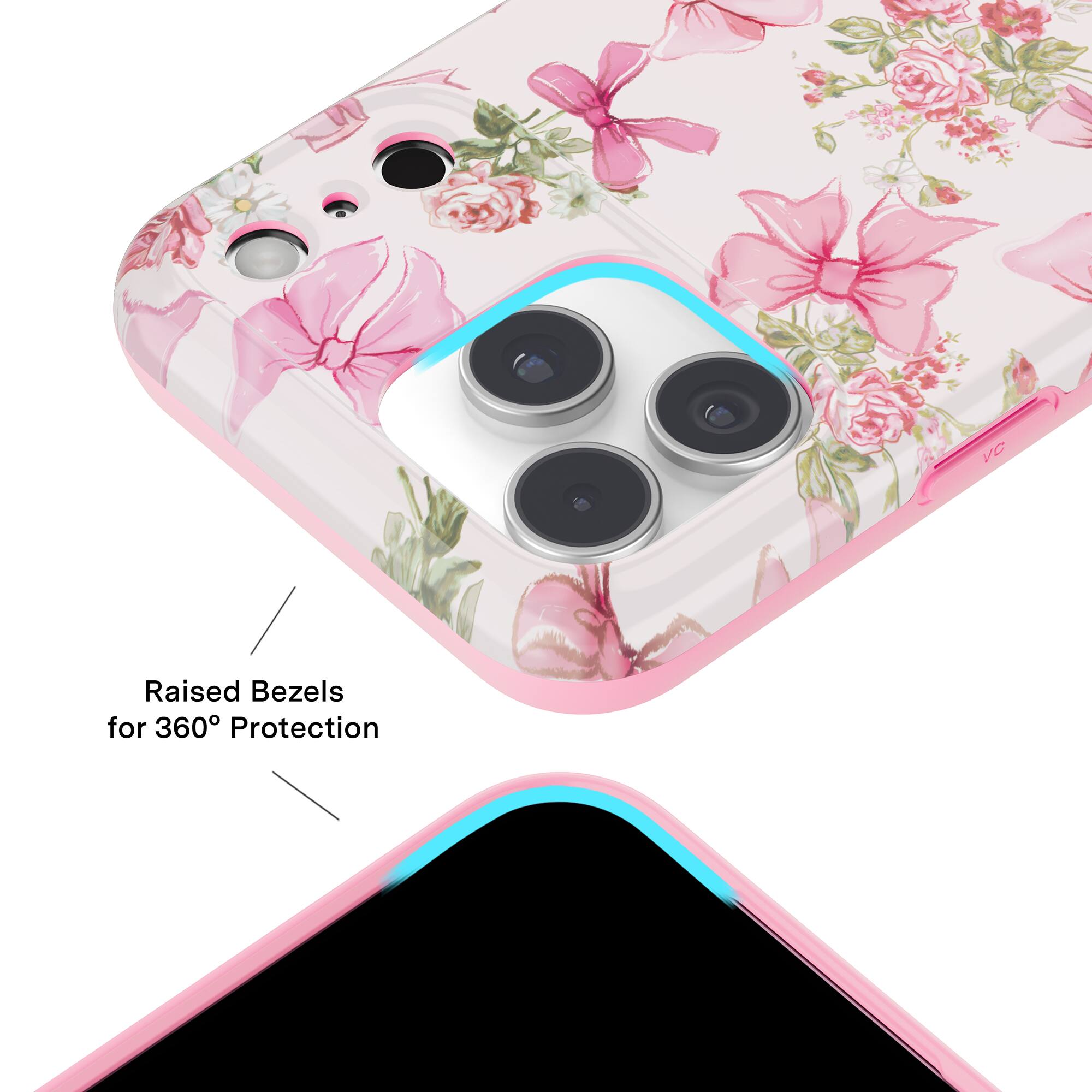 Raised Bezels for 360° Protection