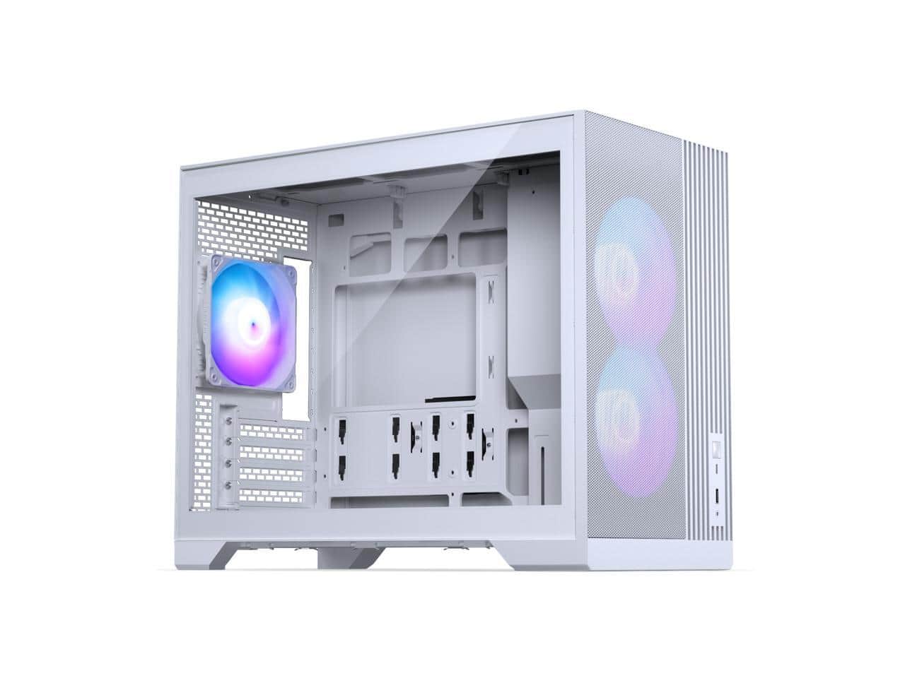 Phanteks - XT M3, Compact Micro-ATX Chassis, Mesh Airflow, Tempered Glass, 3x 120mm D-RGB Fans, White - White