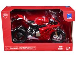 Ducati Panigale V4S Motorcycle 1/12 Diecast Motorcycle Model by New Ray - Red