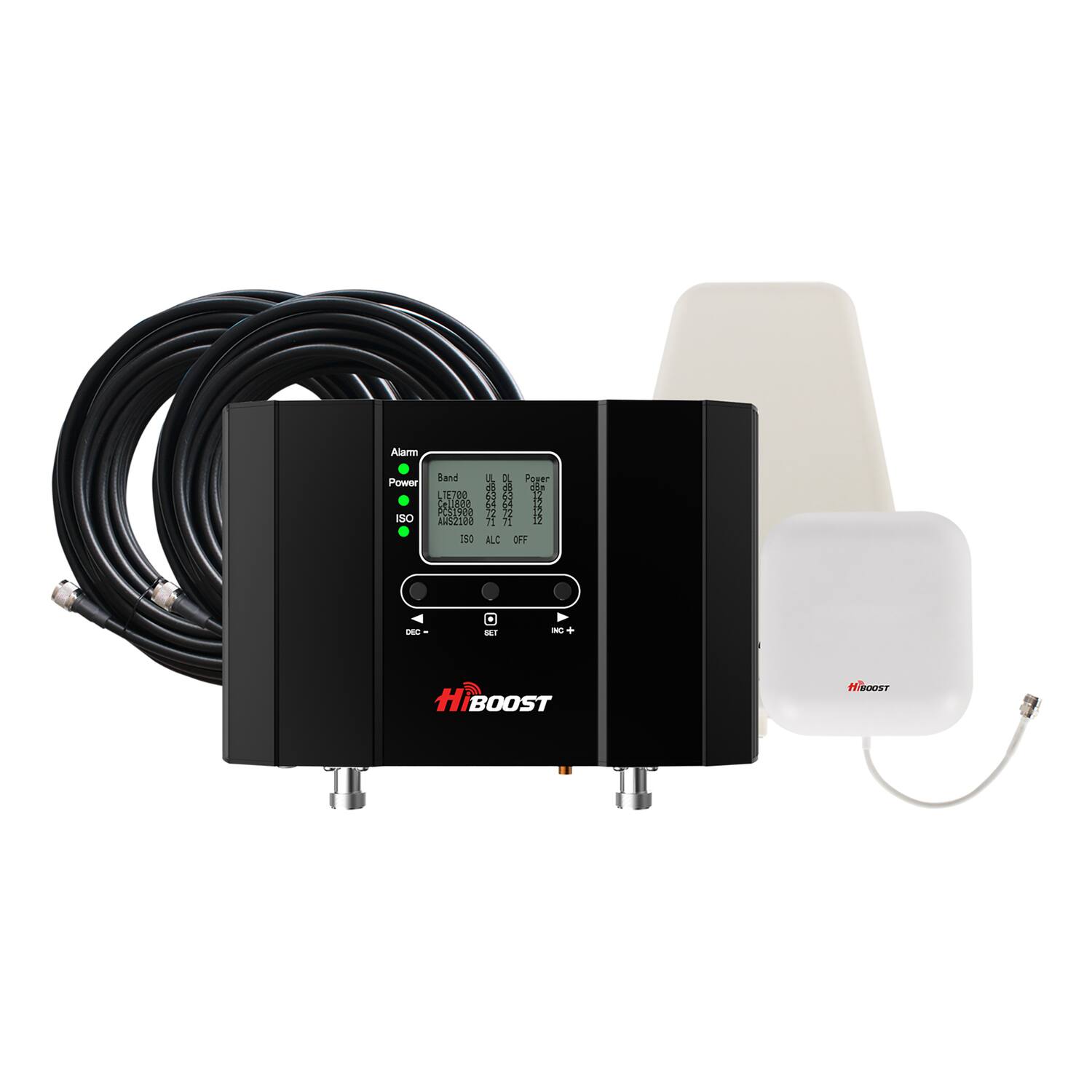 Sure, here is the corrected and grouped text from the image:

- Alarm Power Band
- U.D. Power
- ISO ALC OFF
- HiBOOST
- HiBOOST H.BOOST