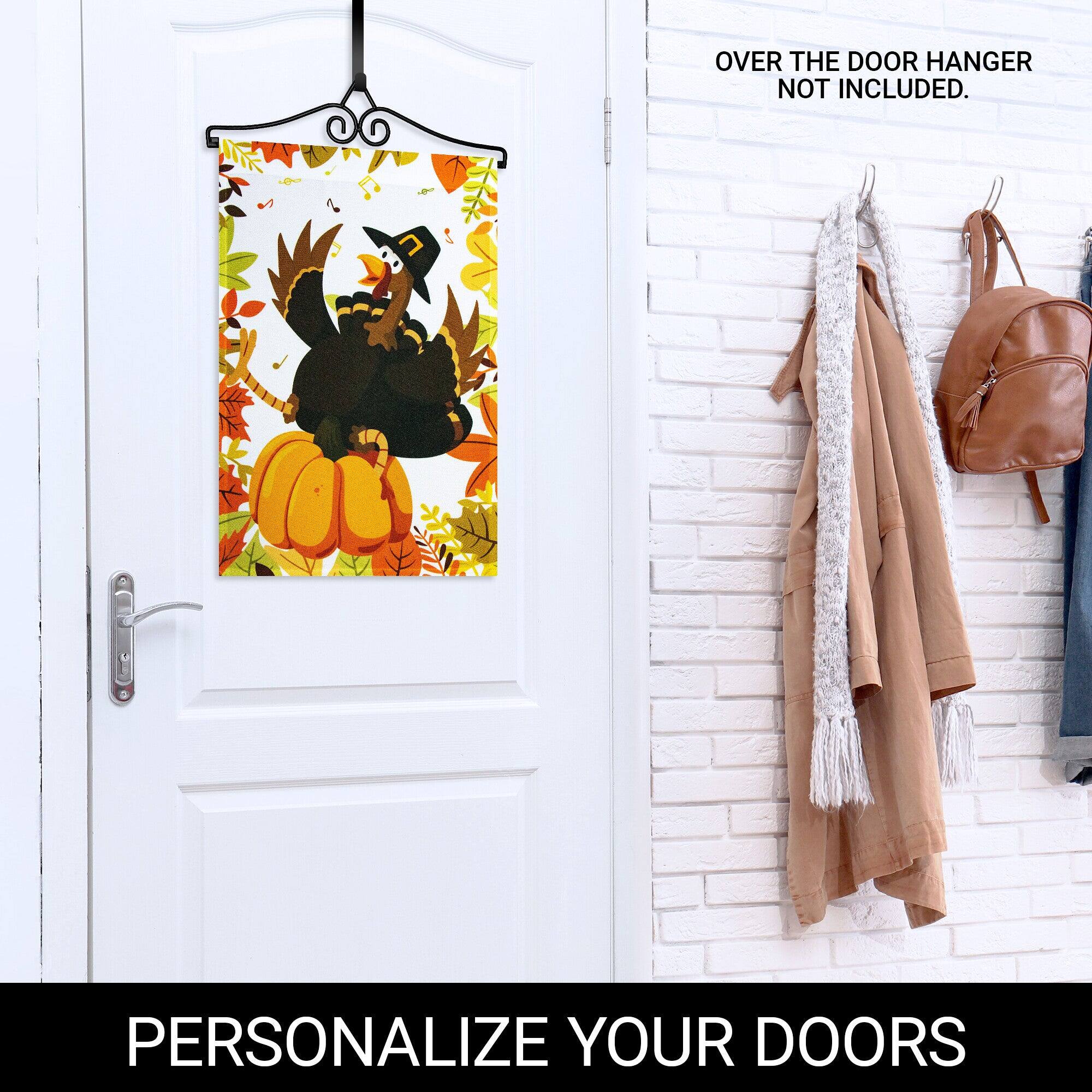 OVER THE DOOR HANGER NOT INCLUDED.

PERSONALIZE YOUR DOORS