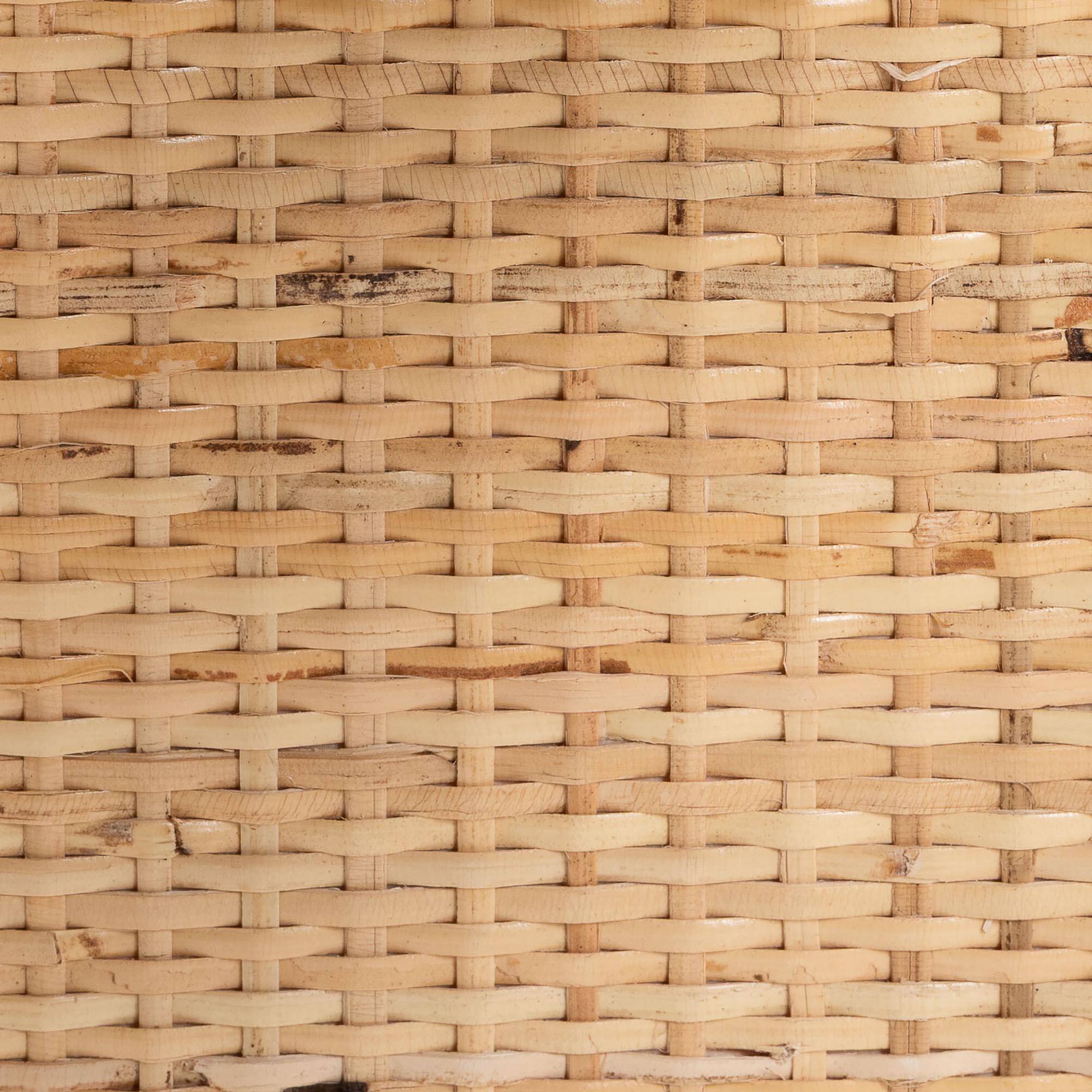 Alt View 2. bali & pari - Labonita Natural Rattan Wall Shelf  – 3-Tier Wall-Mounted Display Unit for Entryway, Living Room, or Bathroom - Natural Brown.