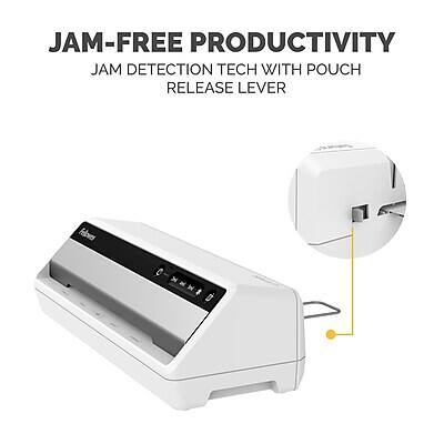 JAM-FREE PRODUCTIVITY  
JAM DETECTION TECH WITH POUCH RELEASE LEVER
