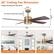 52" Ceiling Fan Dimension
Large Rooms (Over 225 sq.ft)
5.7"
13.2"
4.5" and 8" downrods included
52"
Low Ceiling (4.5-inch)
High Ceiling (8-inch)
Sloped Ceiling (<15°)