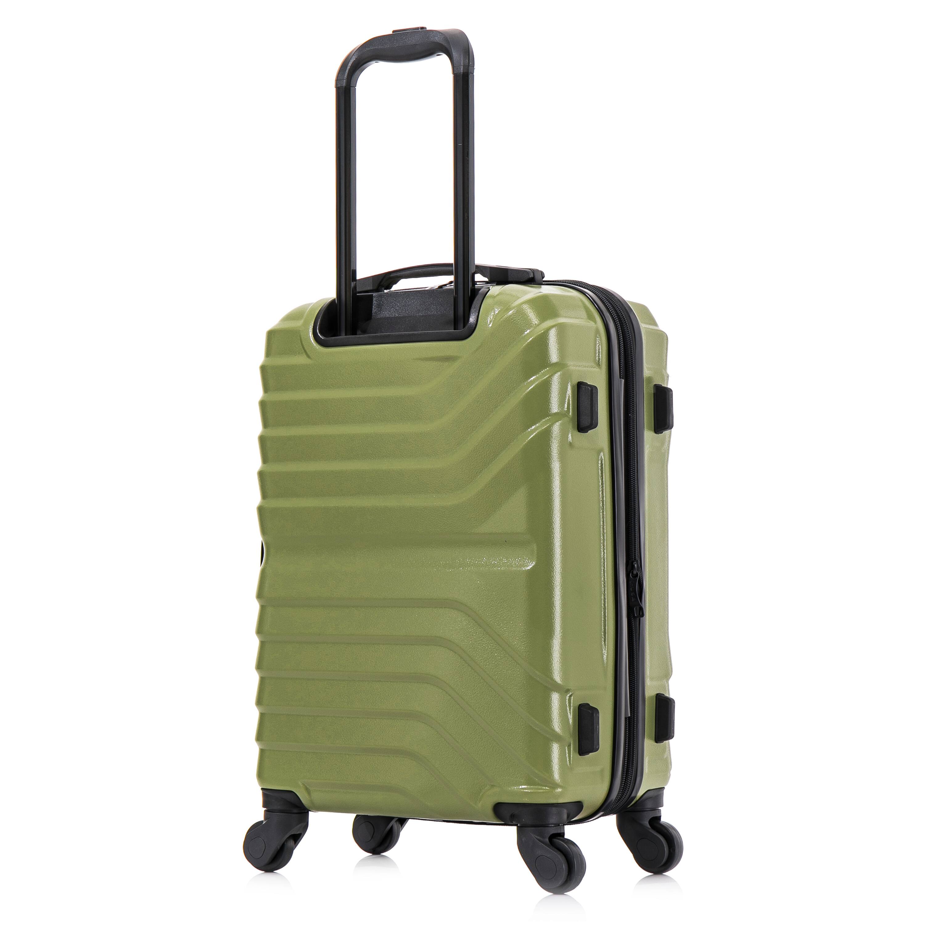 Alt View 1. InUSA - Aurum lightweight hardside spinner luggage 20" carry-on - GREEN.