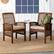 Alt View 12. Walker Edison - Cypress Acacia Wood Patio Chairs, Set of 2 - Dark Brown.