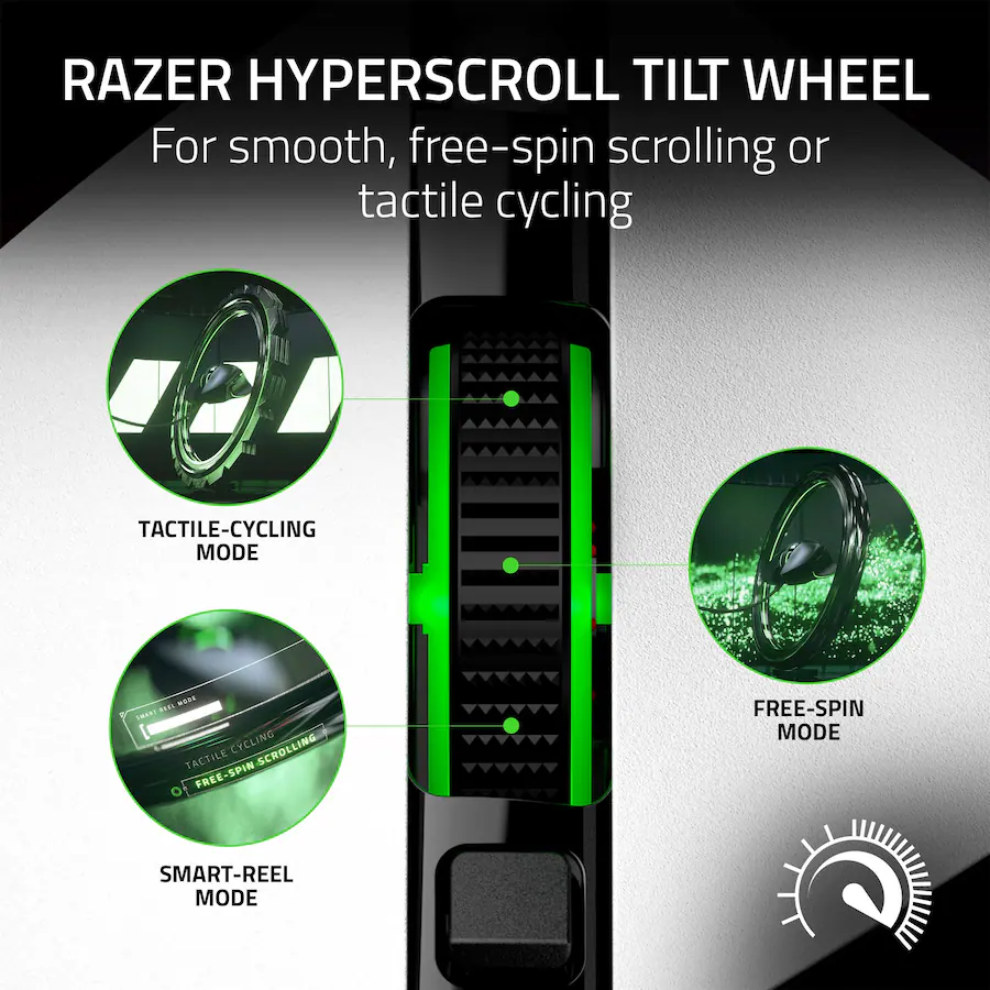 Three Circle Razer Razer Basilisk V3 Optical Gaming Mouse with Chroma RBG Lighting Wired ...