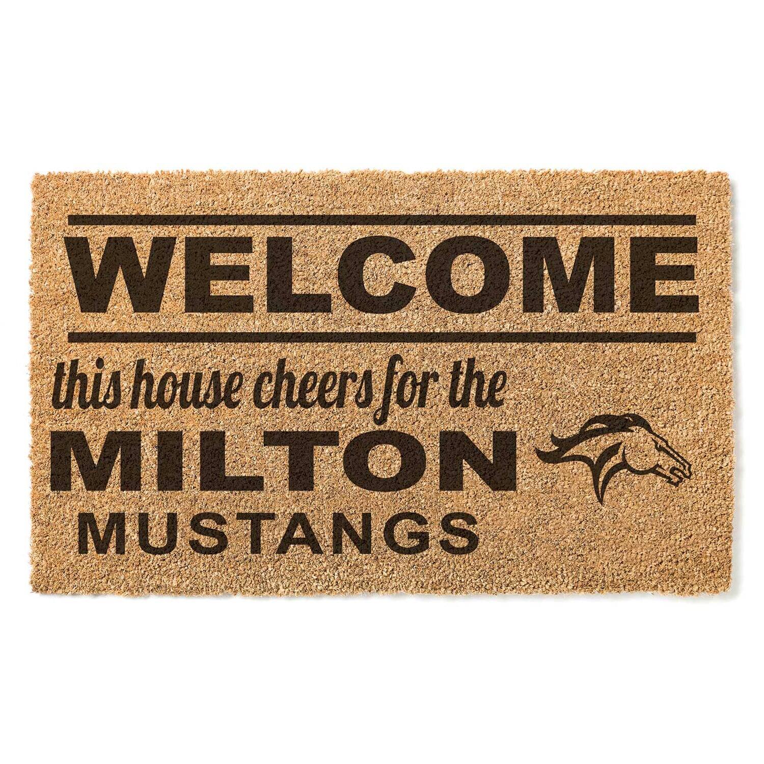 Milton Academy Mustangs 18" x 30" Welcome Doormat