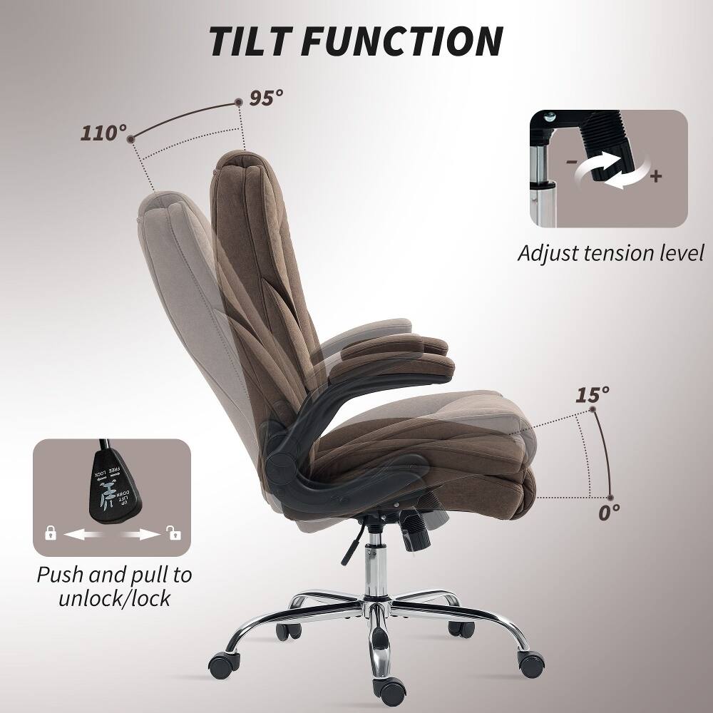 TILT FUNCTION

95° 110°

Adjust tension level

15° 0°

Push and pull to unlock/lock