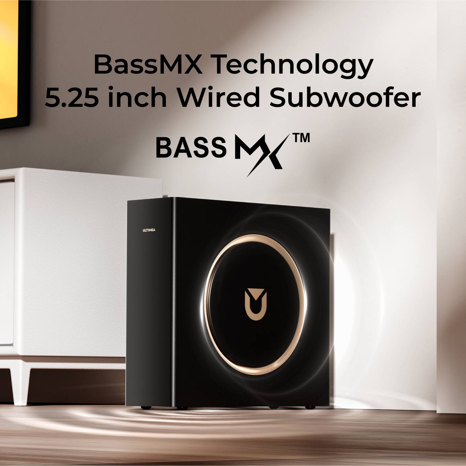 BassMX Technology  
5.25 inch Wired Subwoofer  
BASS MX™  
ULTMEA