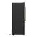 Left. Forno Appliances - Milano Espresso 17.2 Cu. Ft. Counter-Depth Bottom Freezer Refrigerator with Right Swing Door, Antique Brass Handles - Black.