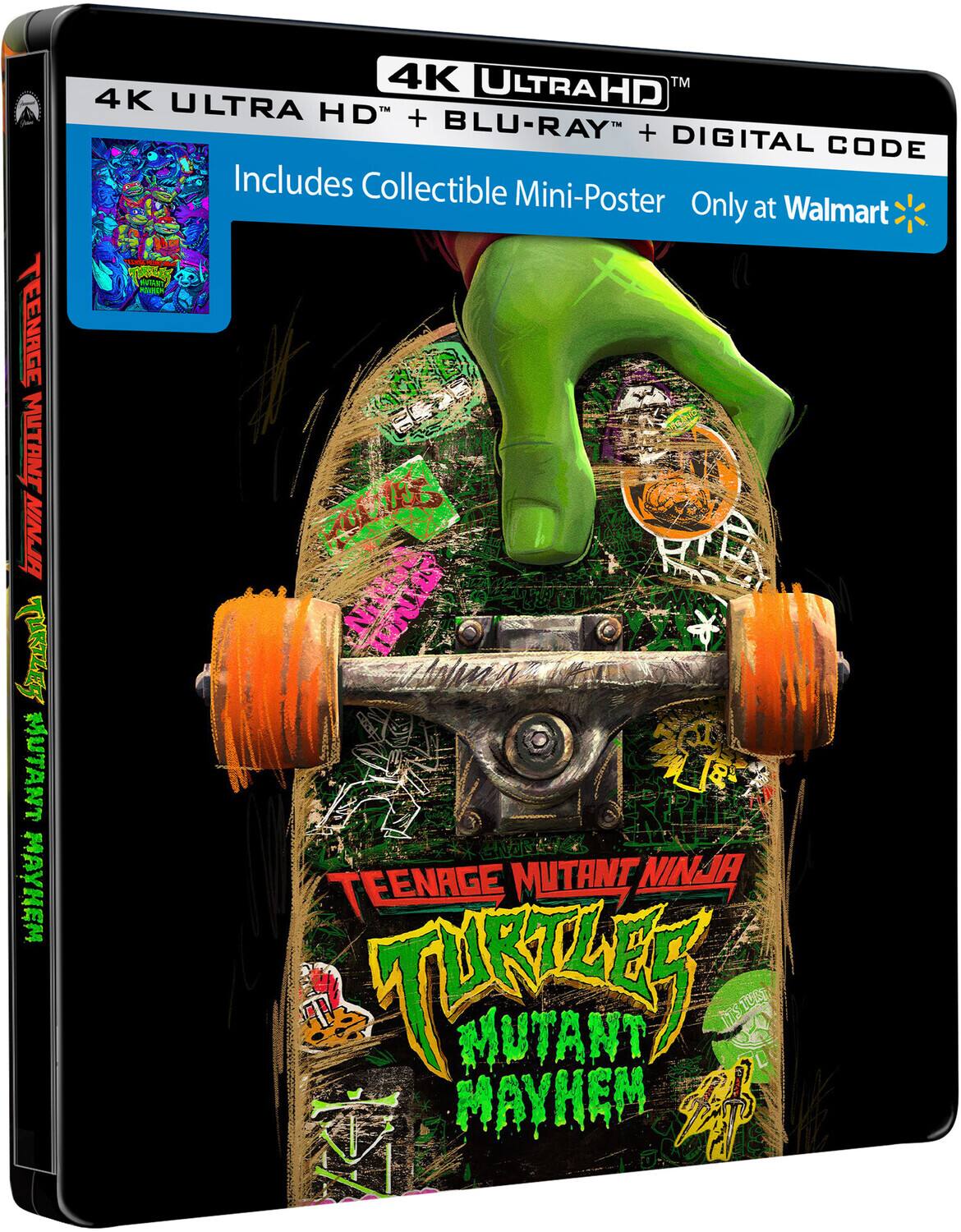 Front. Teenage Mutant Ninja Turtles: Mutant Mayhem   - 4K Blu-Ray.