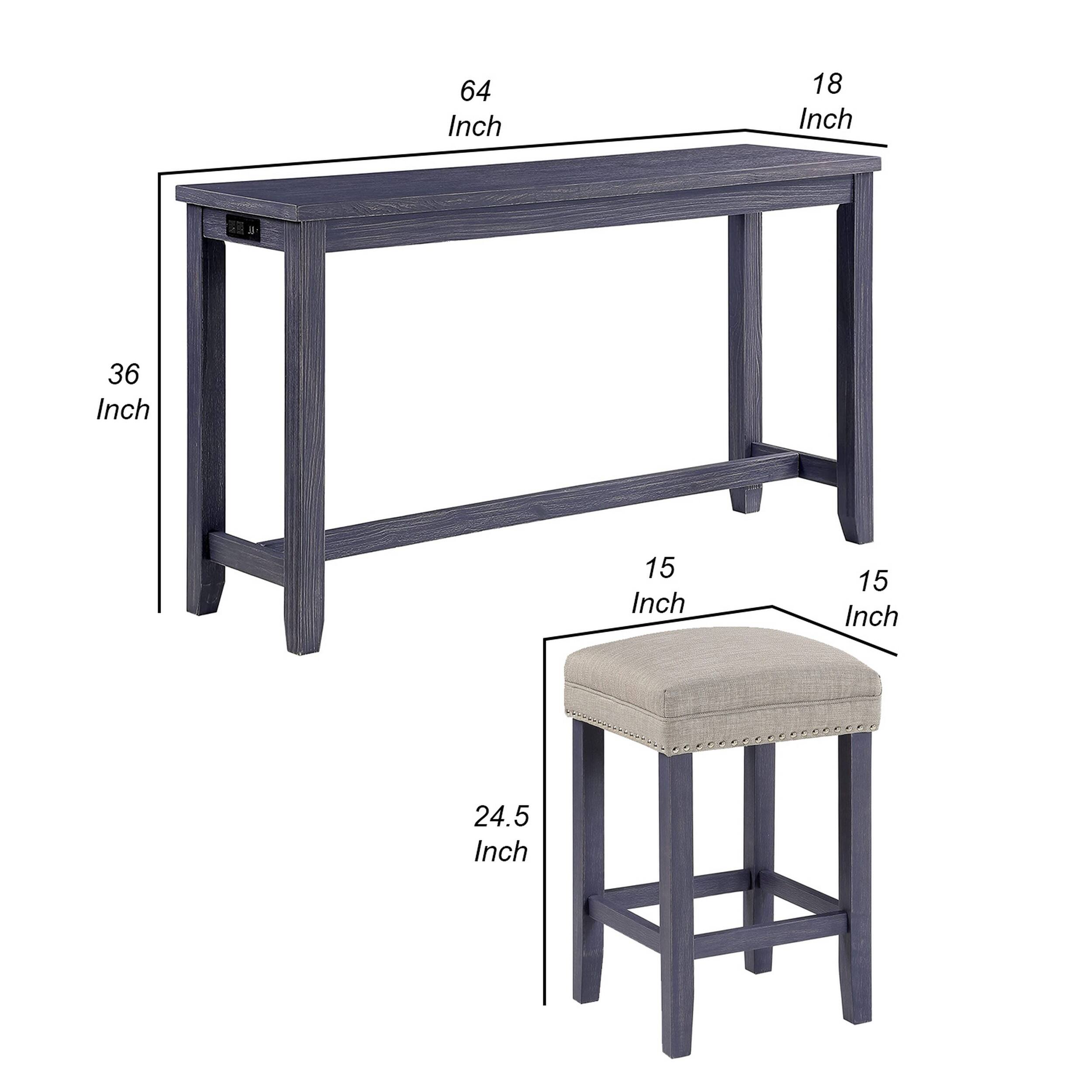 64 Inch x 18 Inch x 36 Inch  
15 Inch x 15 Inch x 24.5 Inch