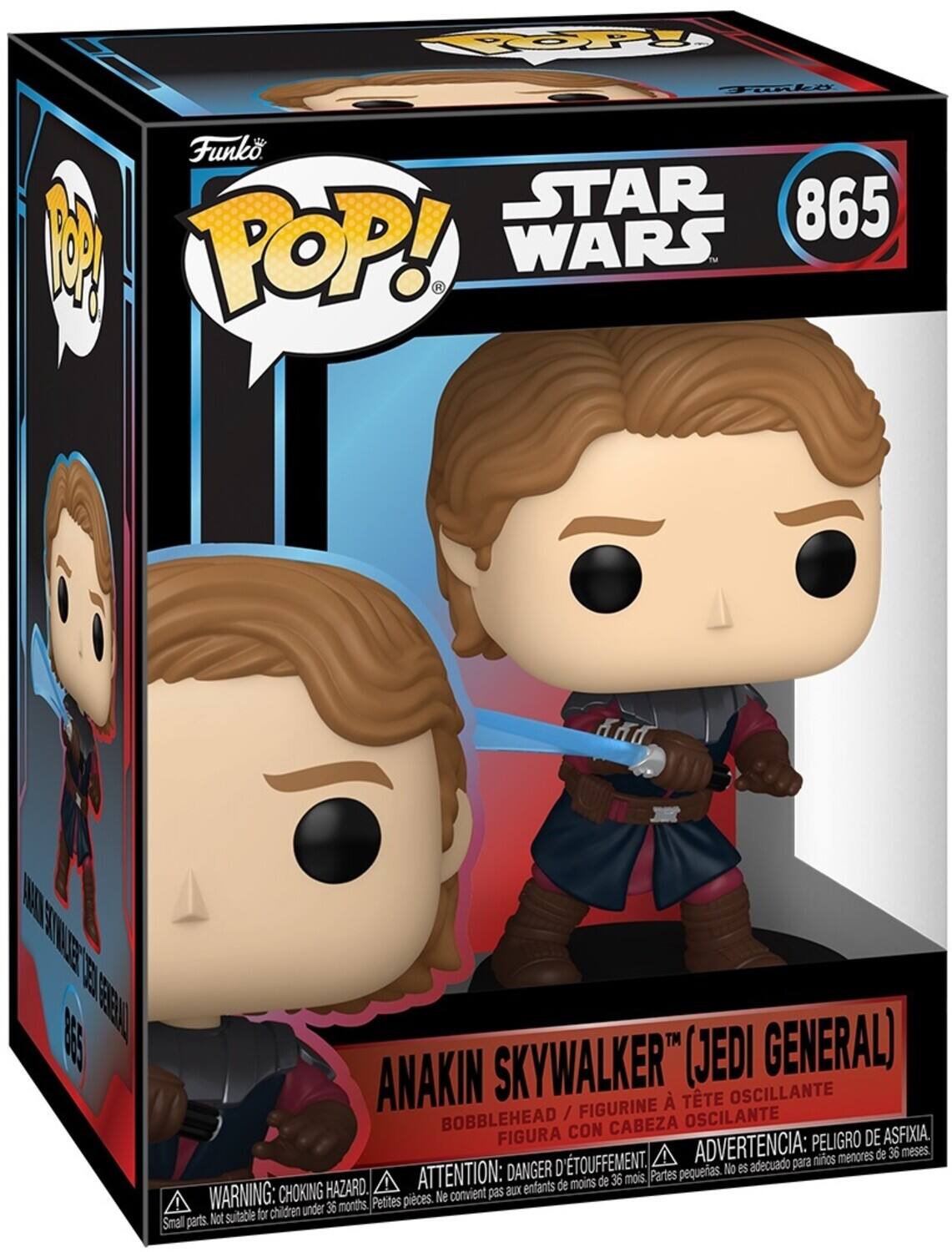POP!
Funko
Funko STAR 865  POP! WARS
CER TWEMES GENERAL) ANAKIN SKYWALKER (JEDI  TTE OSCILLANTE BOBBLEHEAD / FIGURINE OSCILANTE FIGURA CON CABEZA ASFIXIA. ADVERTENCIA: PELIGRO DE menores de 36 meses. D'TOUFFEMENT, adecuado para nios ATTENTION: DANGER petites. No es moins de 36 mois. Partes CHOKING HAZARD. aux enfants de WARNING: pices. Ne convient pas under 36 months. Petites Not suitable for children Small parts.