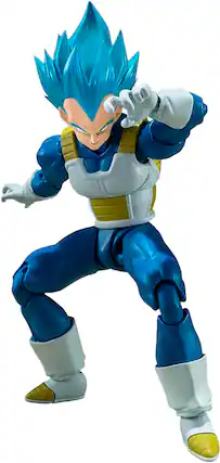 Front. Bandai - 5.3" Super Saiyan God - Super Saiyan Vegeta - Unwavering Saiyan Pride - DBS - Tamashii Nations S.H.Figuarts.