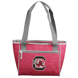 Logo Brands - South Carolina Gamecocks Crosshatch 16-Can Cooler Tote - Multicolor