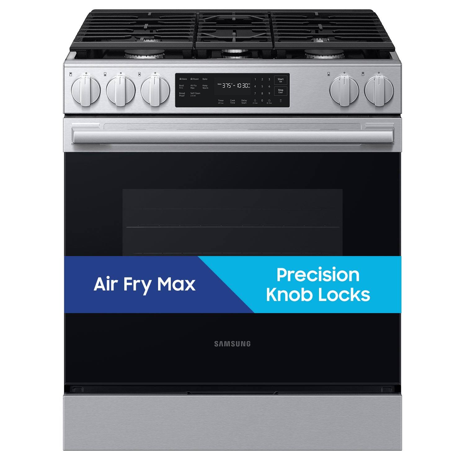 i I -l - - d SLE 5-030 - - - - - - - - - - . - - + Air Fry Max Precision Knob Locks SAMSUNG
