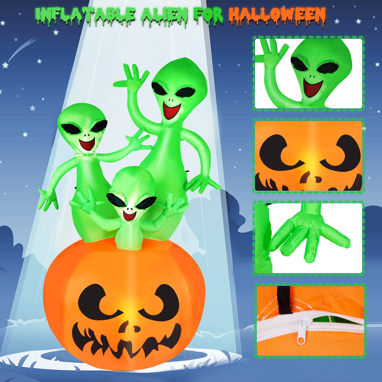INFLATABLE ALIEN FOR HALLOWEEN