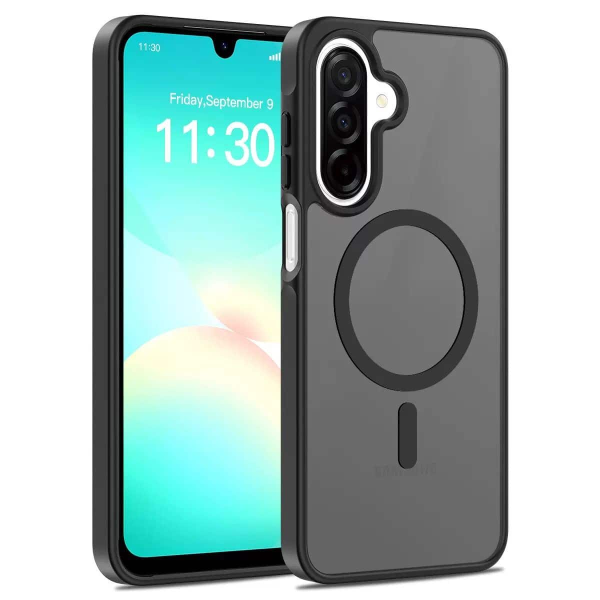 Entronix - [Magnetic] Case Compatible with Galaxy A26 - Translucent Frosted Matte - Black